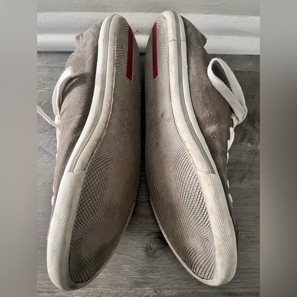 Prada Men's Gray Low Top Sneakers - Picture 4 of 7